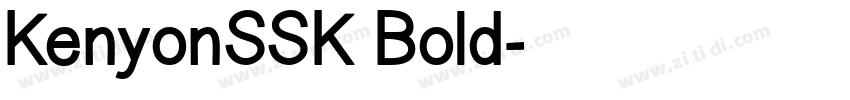 KenyonSSK Bold字体转换
